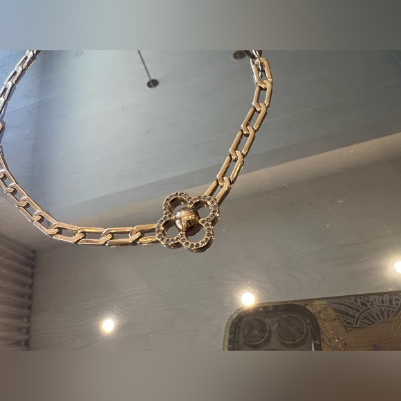 Louis Vuitton Necklace Collier Flower Gold Choker - Picture 5 of 7
